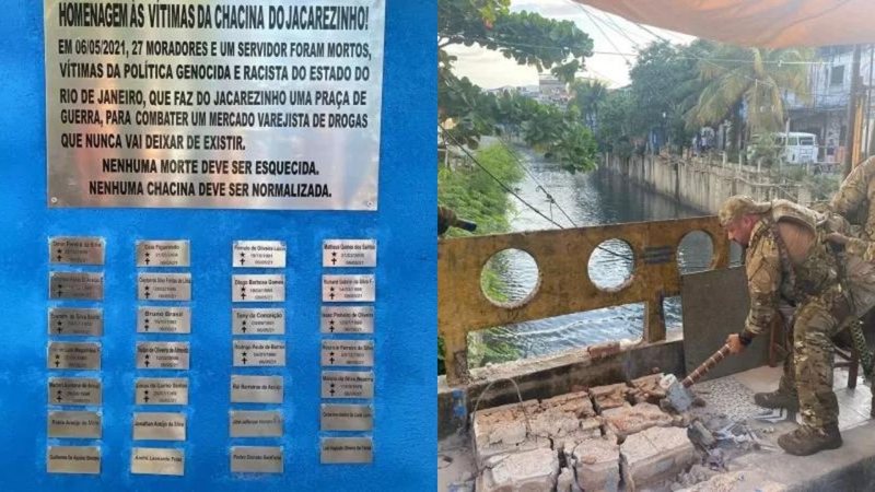 Destruição de memorial de vítimas de "Chacina de Jacareinho"