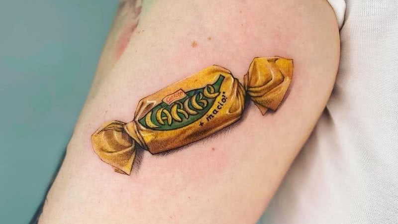 Tatuagem de chocolate 'Caribe' - Divulgação/Instagram
