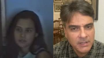 À esquerda, imagem de Paula Thomaz e, à direita, imagem de Guilherme de Pádua - Reprodução / Vídeo