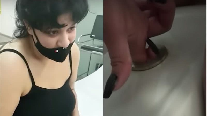 Mulher que teve dedo preso em privada - Divulgação/ Youtube Canal UOL