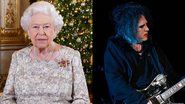 Á esquerda imagem da Rainha Elizabeth II e à direita o cantor Robert Smith - Getty Images