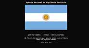 Na imagem, mensagem com bandeira da Argentina - Divulgação/Anvisa