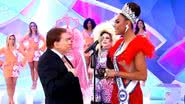Silvio Santos e Ava Simões, a Miss Trans Internacional de 2019 - Divulgação/ Twitter @excentricko
