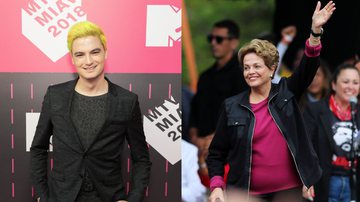 Á esquerda imagem de Felipe Neto e à direita imagem de Dilma Rousseff - Getty Images