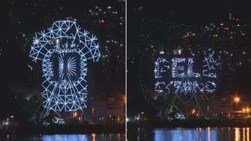 Roda gigante homenageia Pelé, no Rio de Janeiro - Divulgação / TV Globo