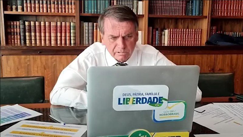 Presidente Jair Bolsonaro sobre  o desaparecimento de Dom Phillips e Bruno Pereira - Divulgação/ Youtube Canal UOL