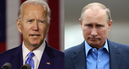 Joe Biden (à esquerda) e Vladimir Putin (à direita) - Getty Images
