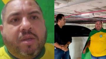 Á esquerda José Hércules da Silva Junior e à direita imagem de Jailton ao lado de José - Reprodução / TikTok