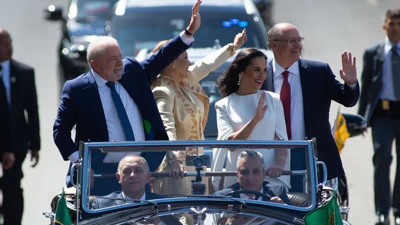 Lula durante cerimônia de posse ocorrida no último domingo - Getty Images