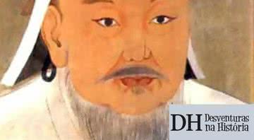 Gêngis Khan em ilustração - Domínio Público, via Wikimedia Commons
