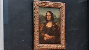 Obra 'Mona Lisa' após ataque que causou danos ao vidro protetor - Divulgação/ Twitter