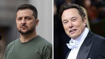 Volodymyr Zelensky e Elon Musk - Getty Images