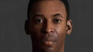 Imagem divulgada mostra avatar de Pelé com cerca de 30 anos de idade - Divulgação