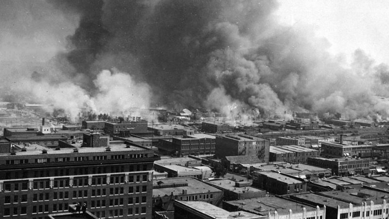 Cidade de Tulsa após o massacre - Wikimedia Commons