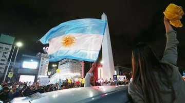 Celebração nas ruas da Argentina - Getty Images