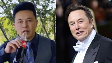 Jovem chinês Yilong Ma e Elon Musk - Divulgação/ Twitter e Getty Images