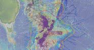 Mapa interativo online da Zelândia - Divulgação / GNS Science