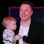 Elon Musk, fundador da SpaceX e CEO da Tesla e filho X AE A-XII