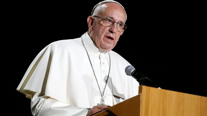 Papa Francisco, durante discurso - Getty Images