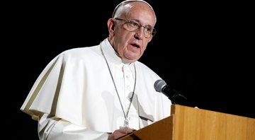 Papa Francisco, durante discurso - Getty Images