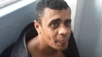 Adélio quando foi preso, em 2018 - Divulgação / Youtube / Uol
