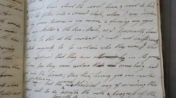 Diário de Jane Ewbank que foi encontrado em biblioteca - Divulgação / Universidade de York