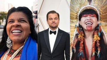 Sonia Guajajara, Leonardo DiCaprio e Célia Xakriabá, respectivamente - Reprodução / Instagram e Getty Images