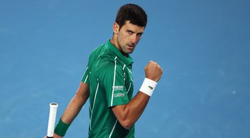 Fotografia do tenista Novak Djokovic - Getty Images