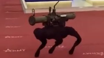 Cão robô apresentado na Rússia - Divulgação / Youtube / BM&C NEWS