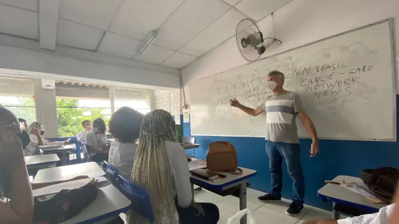 Dom Phillips participando do projeto em Salvador, Bahia - Divulgação/Instituto de Saúde Coletiva da Ufba