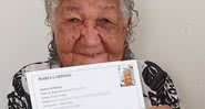 A aposentada Dona Maria Cardoso tem 101 anos - G1/Pâmela Cristina Matias Gomes/Arquivo pessoal