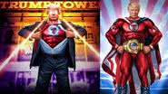 Ilustrações divulgadas por Donald Trump que retratam ele como um super-herói - Divulgação/ Redes Sociais