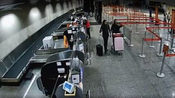 Registro de câmeras de segurança das brasileiras que foram presas na Alemanha antes da confusão - Reprodução/Vídeo