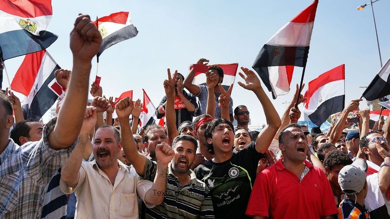 Egípcios em protesto - Getty Images