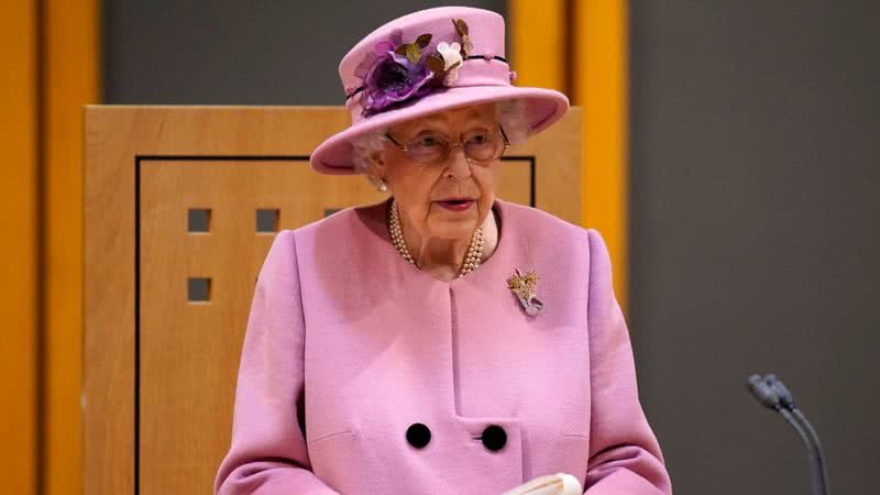 Elizabeth II discursa em evento no final de 2021 - Getty Images