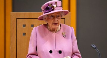 Elizabeth II discursa em evento no final de 2021 - Getty Images