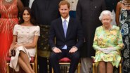 Meghan Markle, Harry e a rainha Elizabeth II - Getty Images