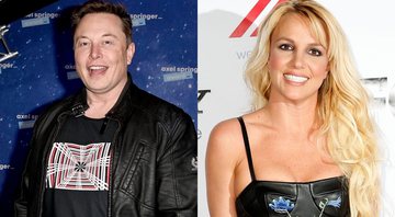 Elon Musk (esq.) e Britney Spears (dir.) em montagem - Getty Images