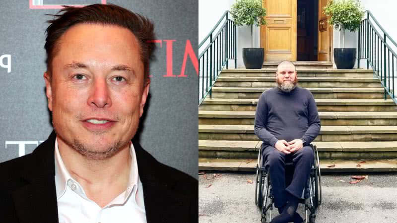O empresário Elon Musk (esq.) e o ex-funcionário do Twitter Haraldur Thorleifsson (dir.) - Reprodução/Getty Images/Twitter