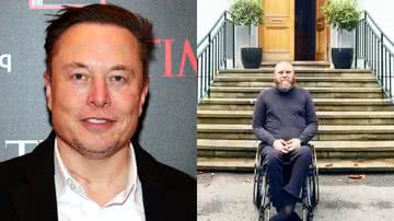 O empresário Elon Musk (esq.) e o ex-funcionário do Twitter Haraldur Thorleifsson (dir.) - Reprodução/Getty Images/Twitter