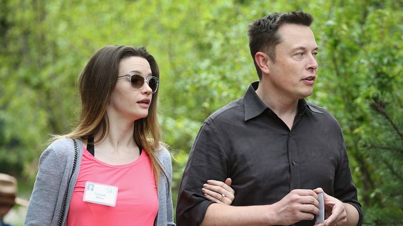 Talulah Riley e Elon Musk em 2015 - Getty Images