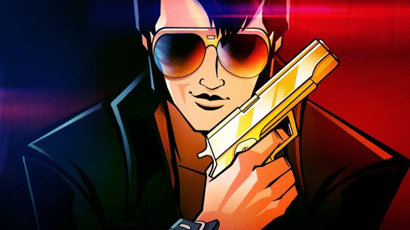 Trecho da animação 'Agente Elvis', que retrata o Rei do Rock como um agente secreto - Divulgação/Netflix