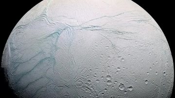 Encélado, lua de Saturno - NASA/JPL/Space Science Institute