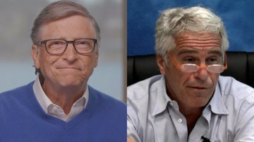 Bill Gates (à esqu.) e Jeffrey Epstein (à dir.) - Reprodução/Vídeo