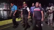 Policiais sequestrados andando em liberdade - Reprodução / Polícia Nacional do Equador