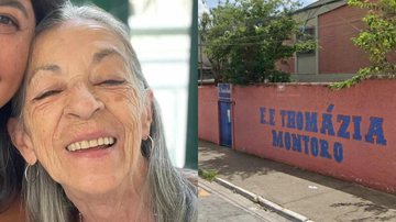 Elisabete Tenreiro, professora de 71 anos (esq.) e fachada da Escola Estadual Thomazia Montoro, em São Paulo (dir.) - ArquivoPessoal/Reprodução/GoogleStreetView