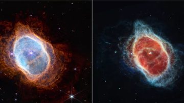 Nebulosa Planetária do Anel Sul, em foto tirada por James Webb - Divulgação / NASA