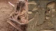 Imagens dos esqueletos encontrados em São Luís - Reprodução/Vídeo/G1