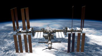 Fotografia da estação espacial ISS, da Nasa - Getty Images