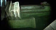 A estátua de Cristóvão Colombo foi jogado em lago nos Estados Unidos - Divulgação/Twitter